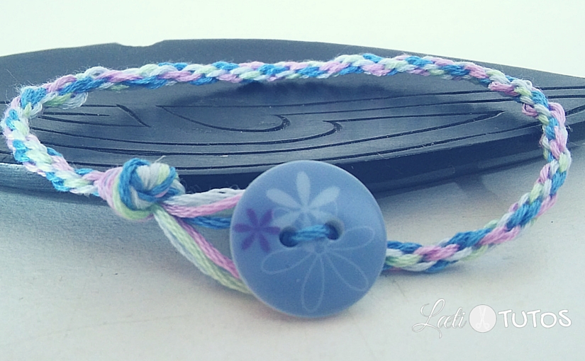 Tutoriel bracelet brésilien rond (facile avec guide cartonné)