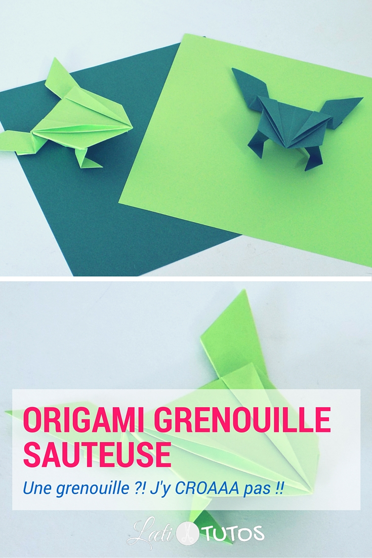 Comment faire une grenouille sauteuse en origami (Tutoriel)